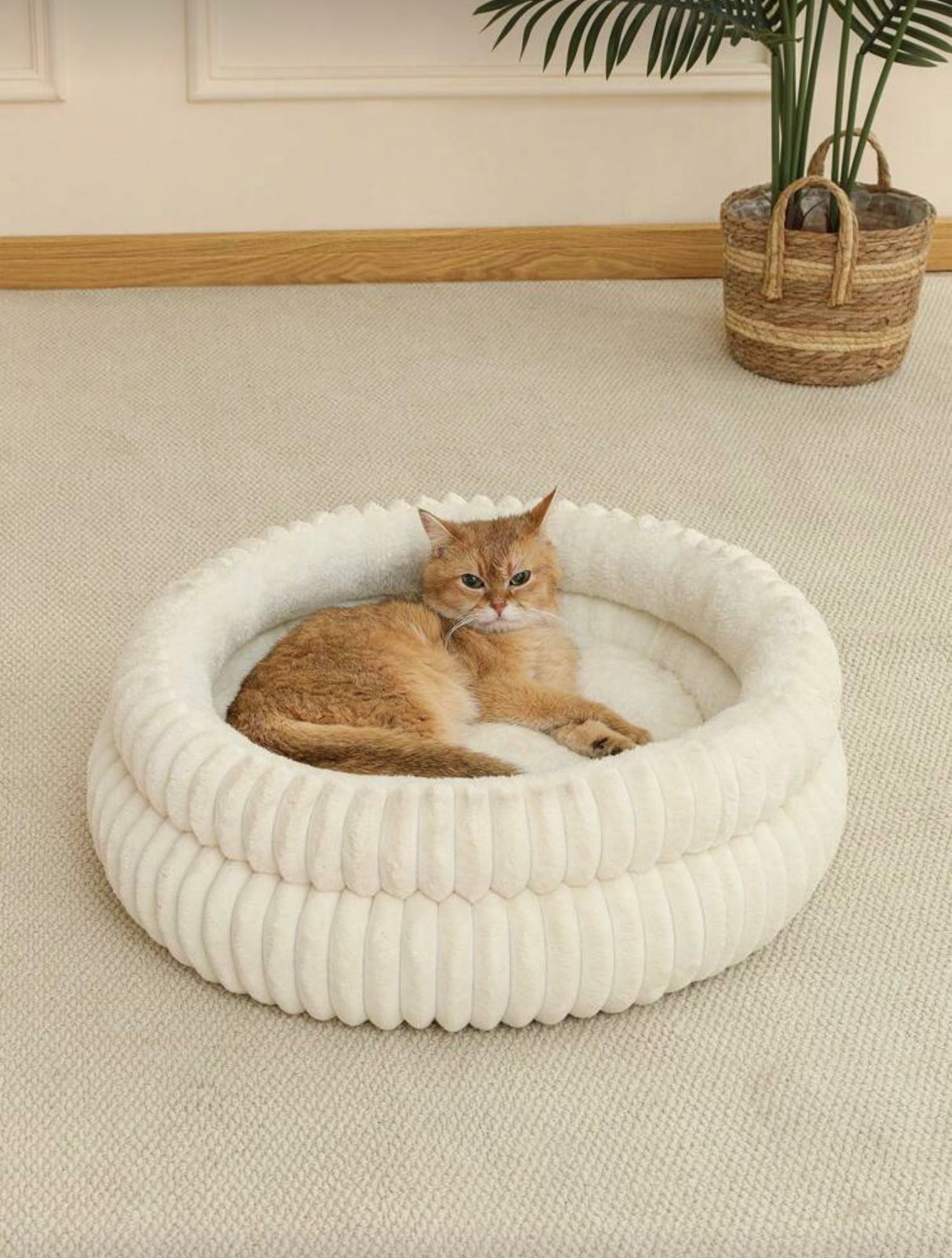 Cozy Round Cat Bed